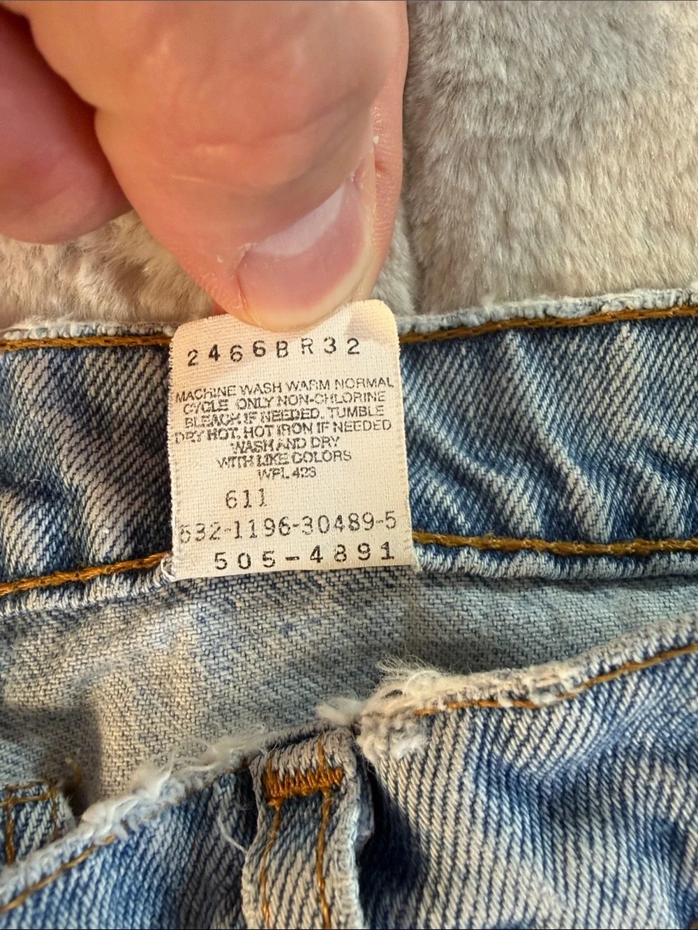 Vintage 1996 Levi’s 505 Straight Leg Jean, 34 x 30